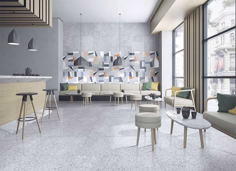 kajaria tiles design for living room